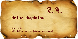 Neisz Magdolna névjegykártya