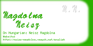 magdolna neisz business card